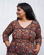 Black Maroon Jumpsuit