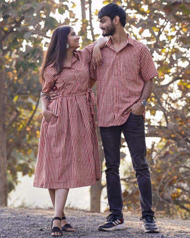 Brick Red Collared Family Set