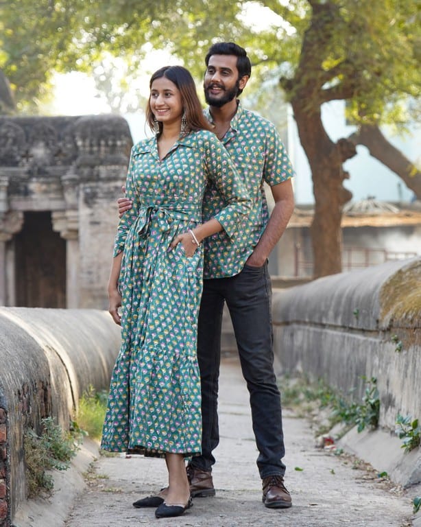 Spring Green Couple Set