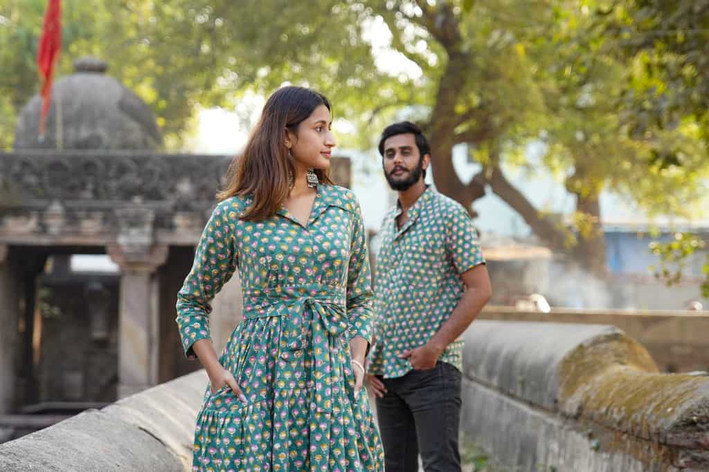 Spring Green Couple Set