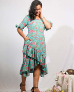 Aqua Blue Senorita Maternity Dress