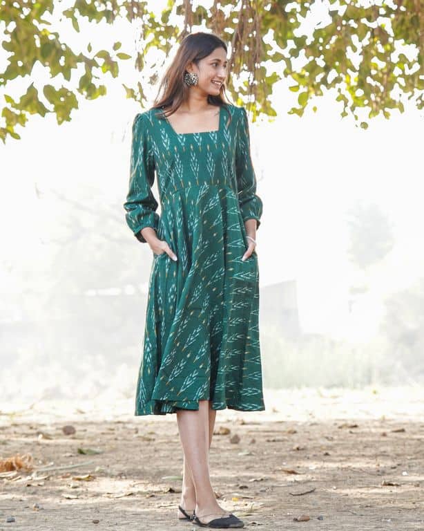 Fern Green Ikat Dress