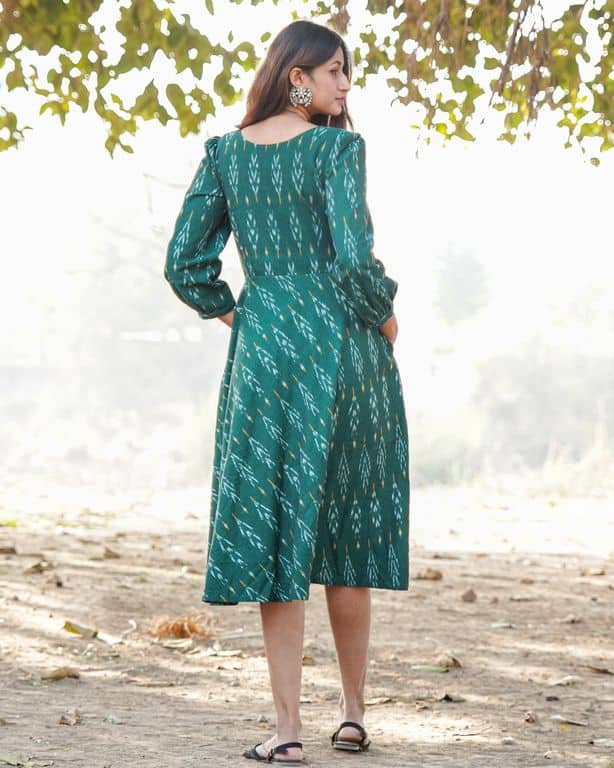 Fern Green Ikat Dress