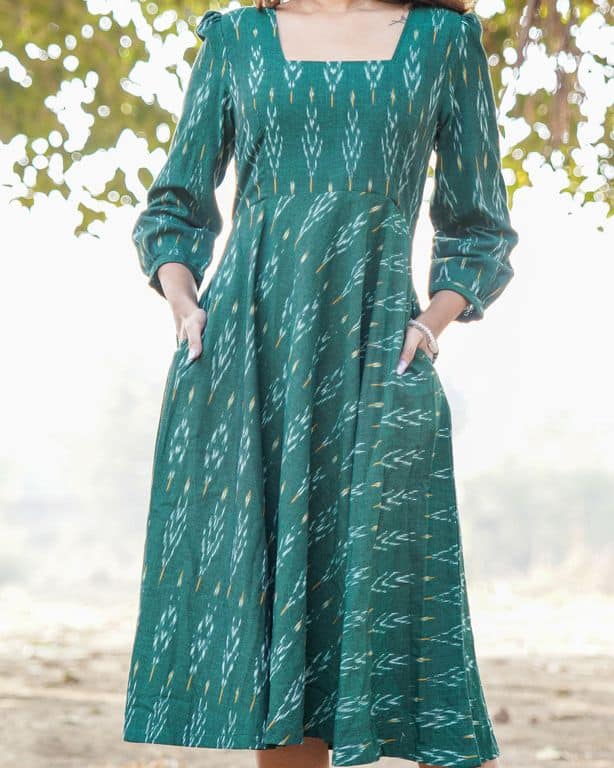 Fern Green Ikat Dress