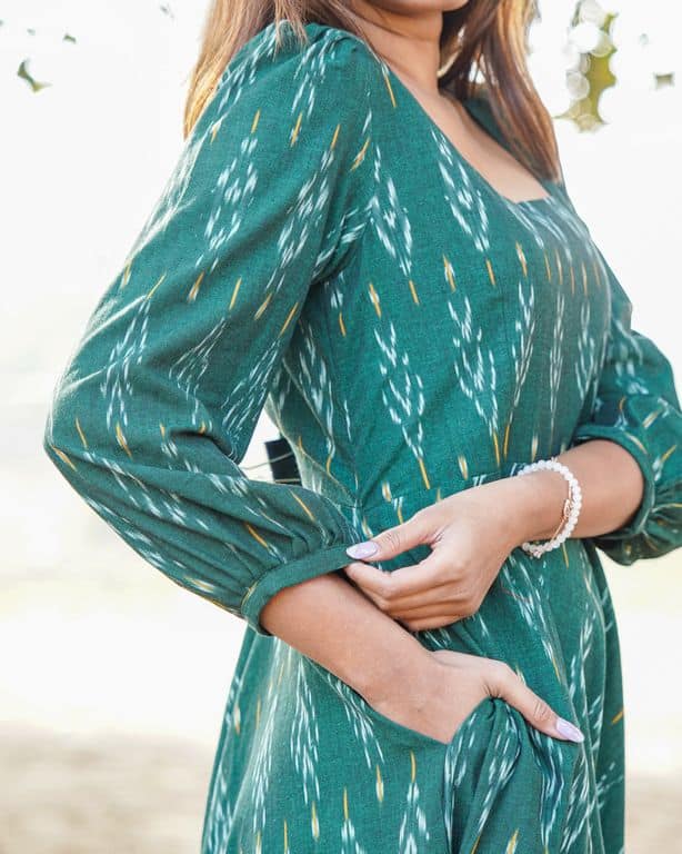 Fern Green Ikat Dress