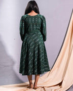 Fern Green Ikat Maternity Dress