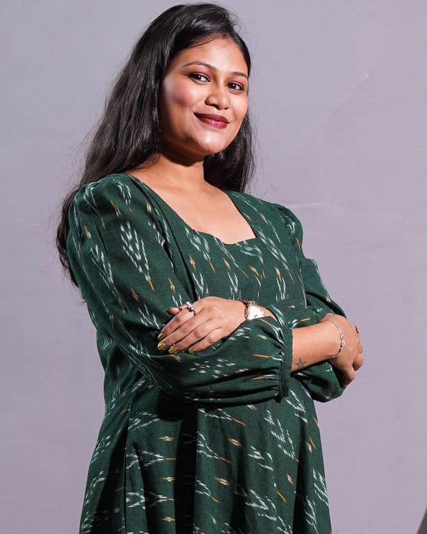 Fern Green Ikat Maternity Dress