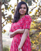 Red Shift Ikat Maternity Dress