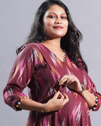 Maroon Panache Maternity Dress