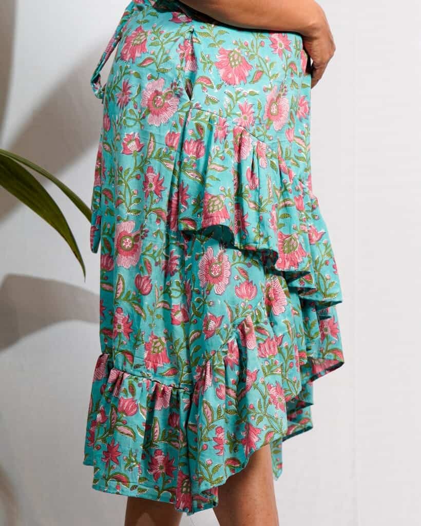 Aqua Blue Senorita Maternity Dress