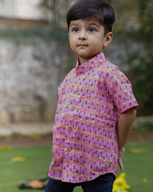 Spring Pink Kids Shirt Main image