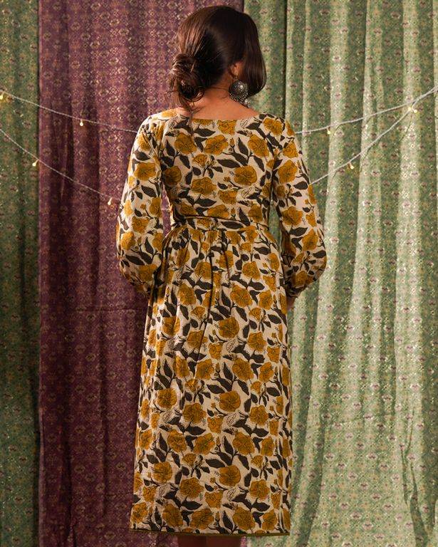 Yellow Cannas Dress