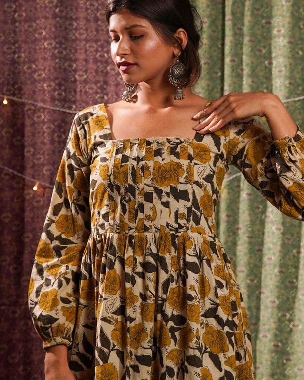 Yellow Cannas Dress