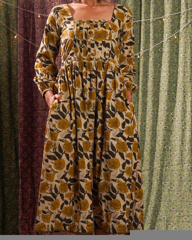 Yellow Cannas Dress
