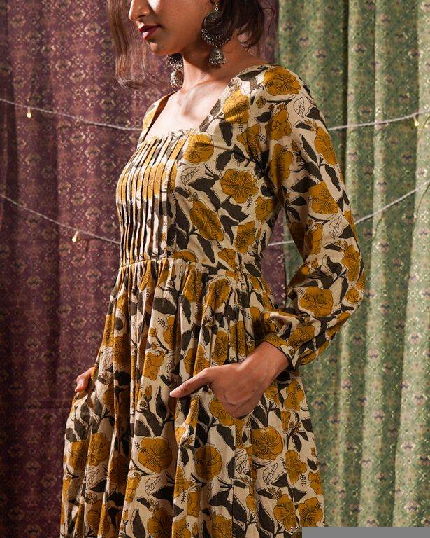 Yellow Cannas Dress