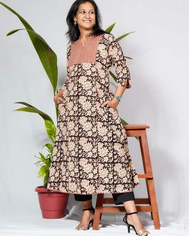 Queen Black Maternity Kurti