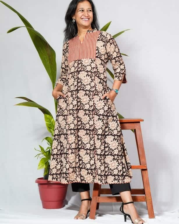Queen Black Maternity Kurti
