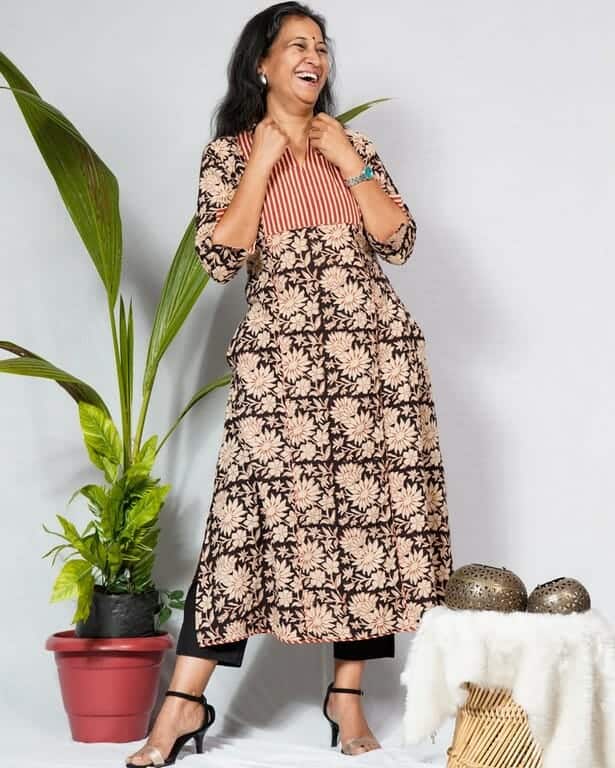 Queen Black Maternity Kurti