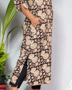 Queen Black Maternity Kurti