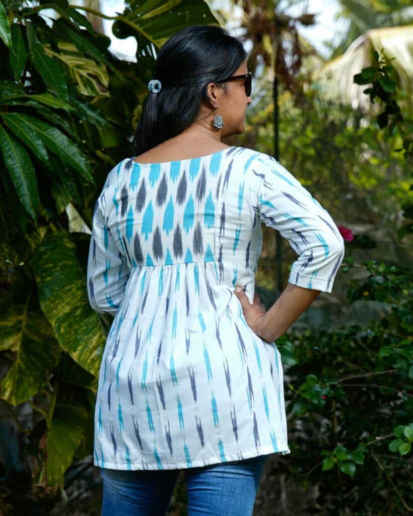 Blue Shift Short Nursing Kurti