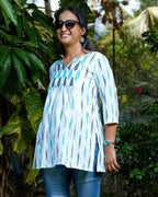 Blue Shift Short Nursing Kurti