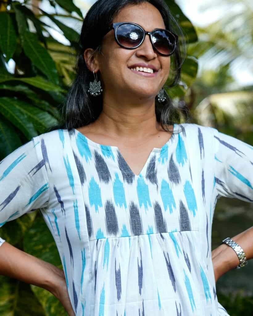 Blue Shift Short Nursing Kurti