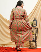 Basil Floral Plus Size Kurta Set