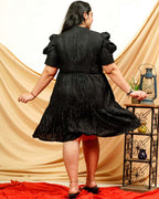 Starry Black Plus Size Dress