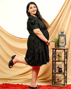 Starry Black Plus Size Dress