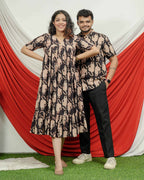 Black Lisa Midi Couple Set