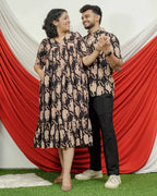 Black Lisa Midi Couple Set
