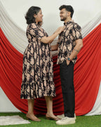 Black Lisa Midi Couple Set