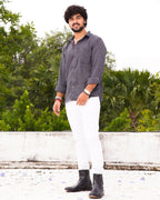 Grey Checkered Shirt