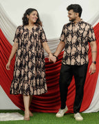 Black Lisa Midi Couple Set