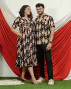 Black Lisa Midi Couple Set