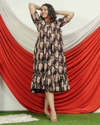 Black Lisa Midi Dress