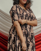 Black Lisa Midi Plus Size Dress