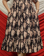Black Lisa Midi Dress