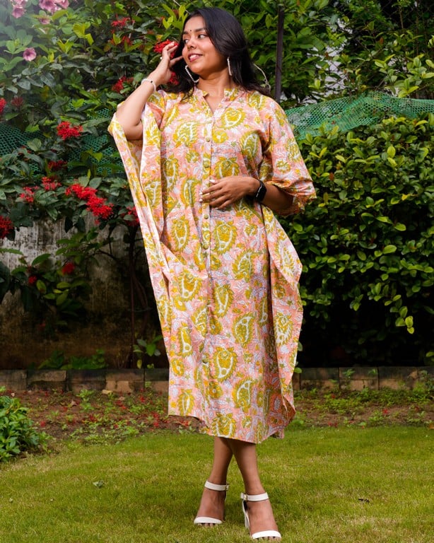 Pearl Floral Kaftan