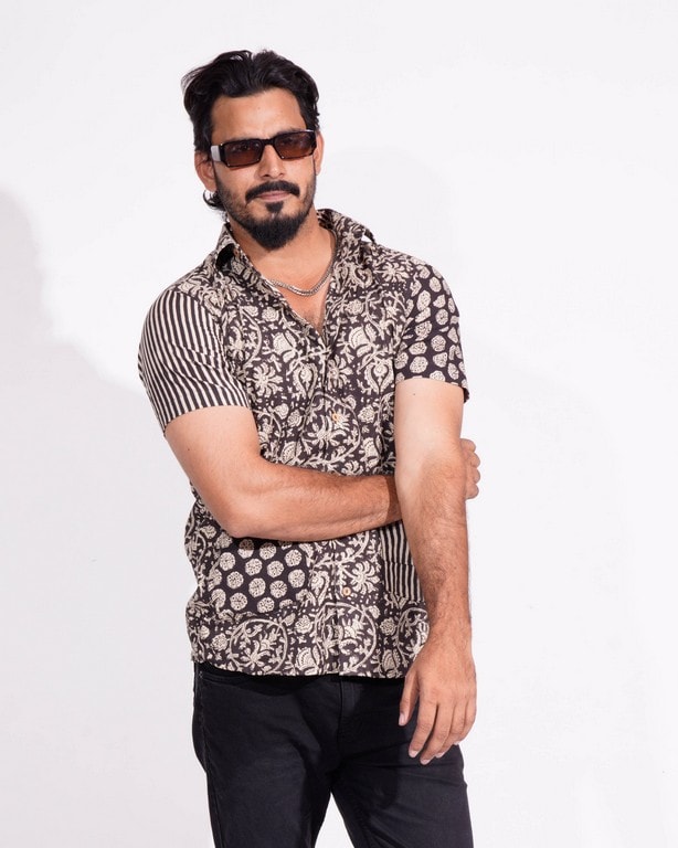 Blooming Black Jumble Shirt