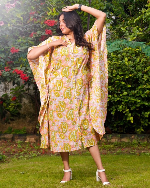 Pearl Floral Kaftan
