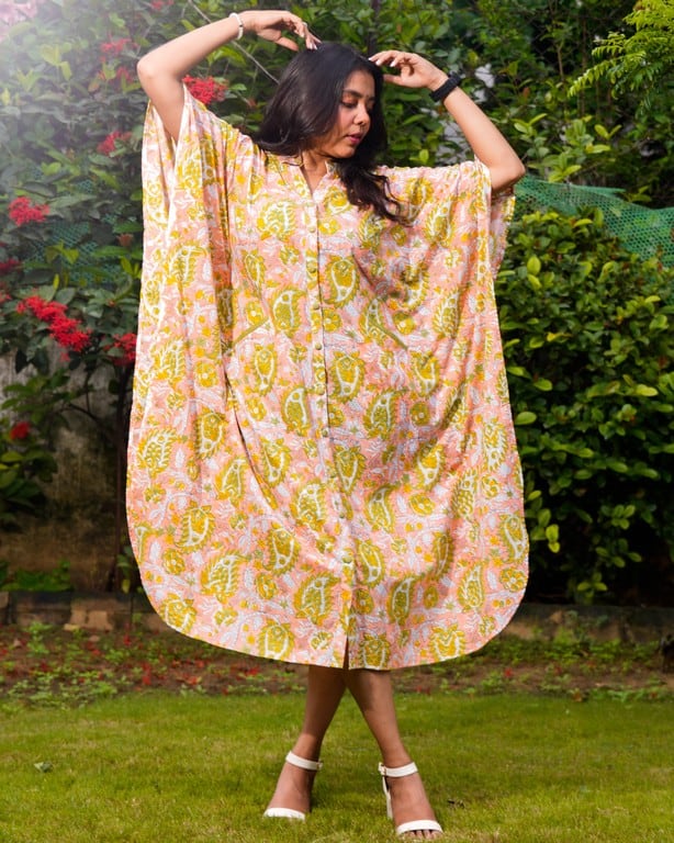 Pearl Floral Kaftan