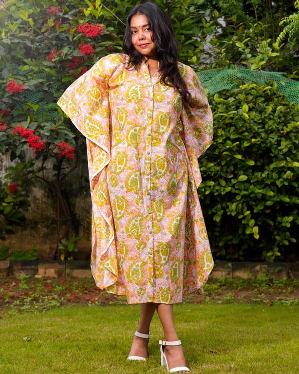 Pearl Floral Kaftan
