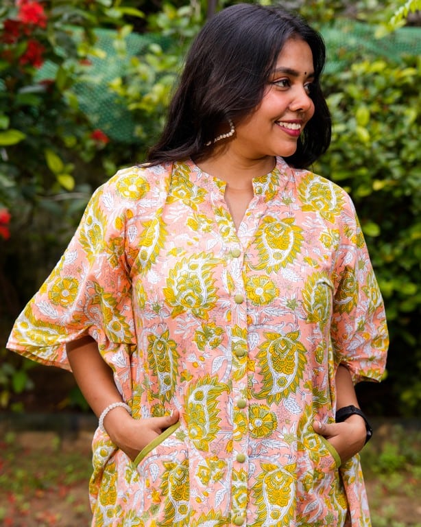 Pearl Floral Kaftan