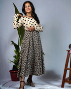 Cinnamon Black Maternity Dress