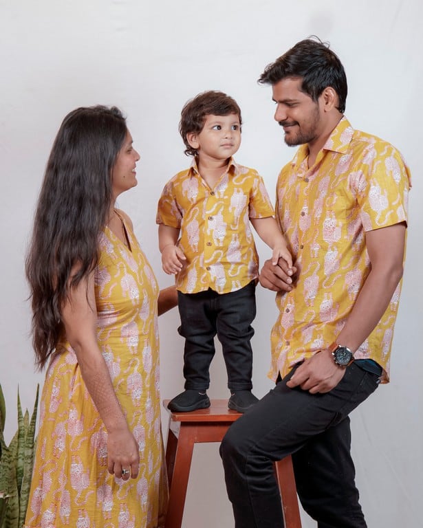 Yellow Kitty Kids Shirt
