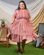 Maroon Red Pinnacle Plus Size Dress