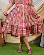 Maroon Red Pinnacle Plus Size Dress