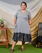 Groovy Grey Plus Size Dress