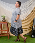 Groovy Grey Plus Size Dress